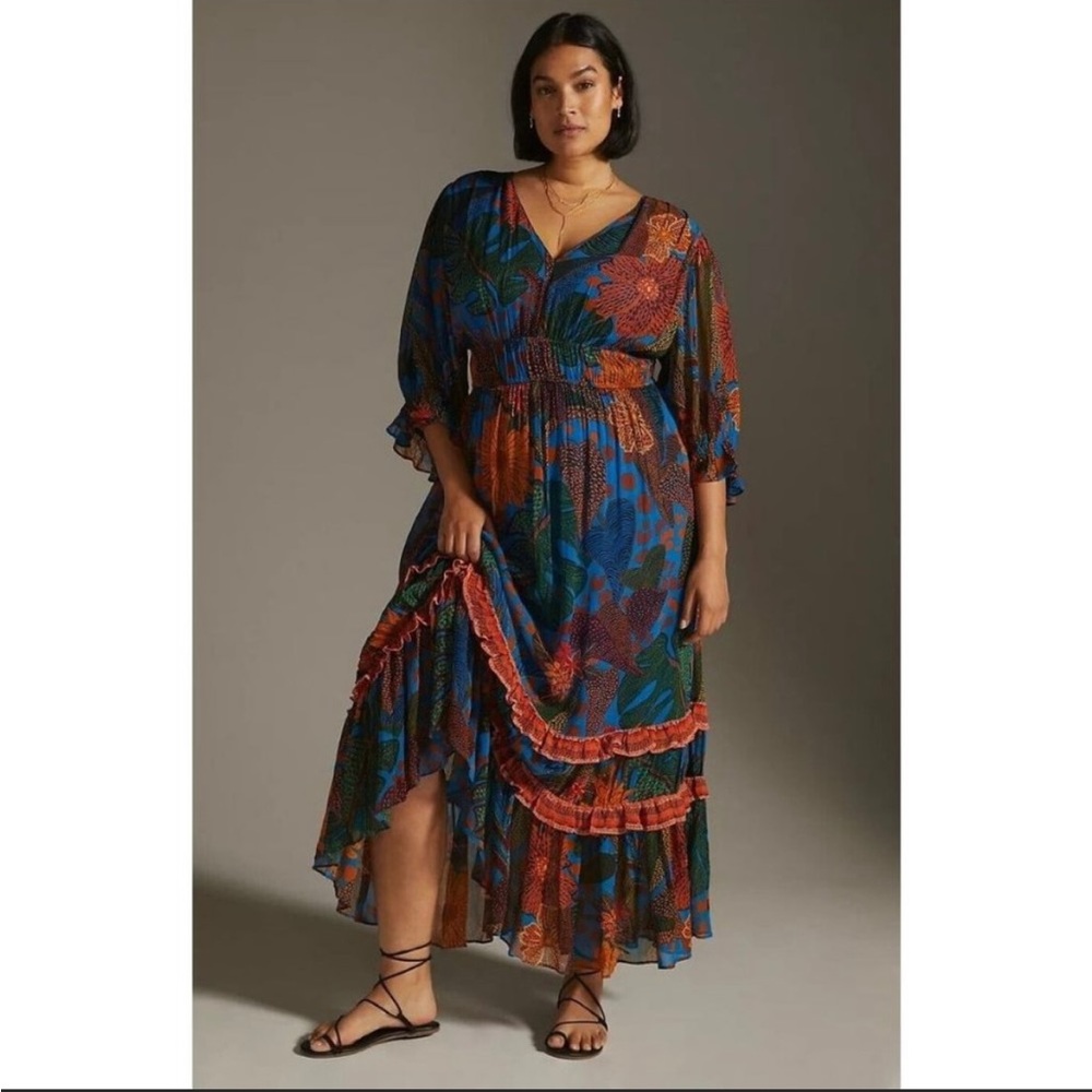 Anthropologie Farm Rio Maxi Dress 3X - NEW